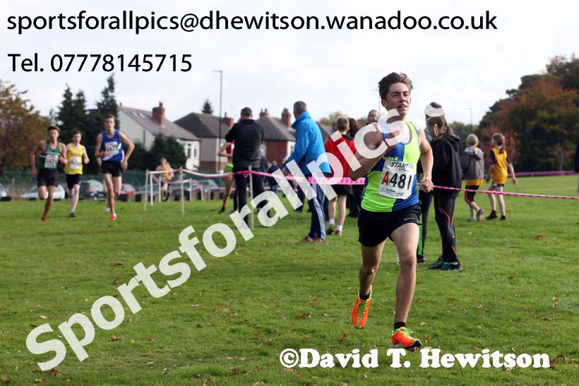 Mens under-17s Northern Cross Country Relays, Graves Park, Sheffield. Photo: David T. Hewitson/Sports for All Pics